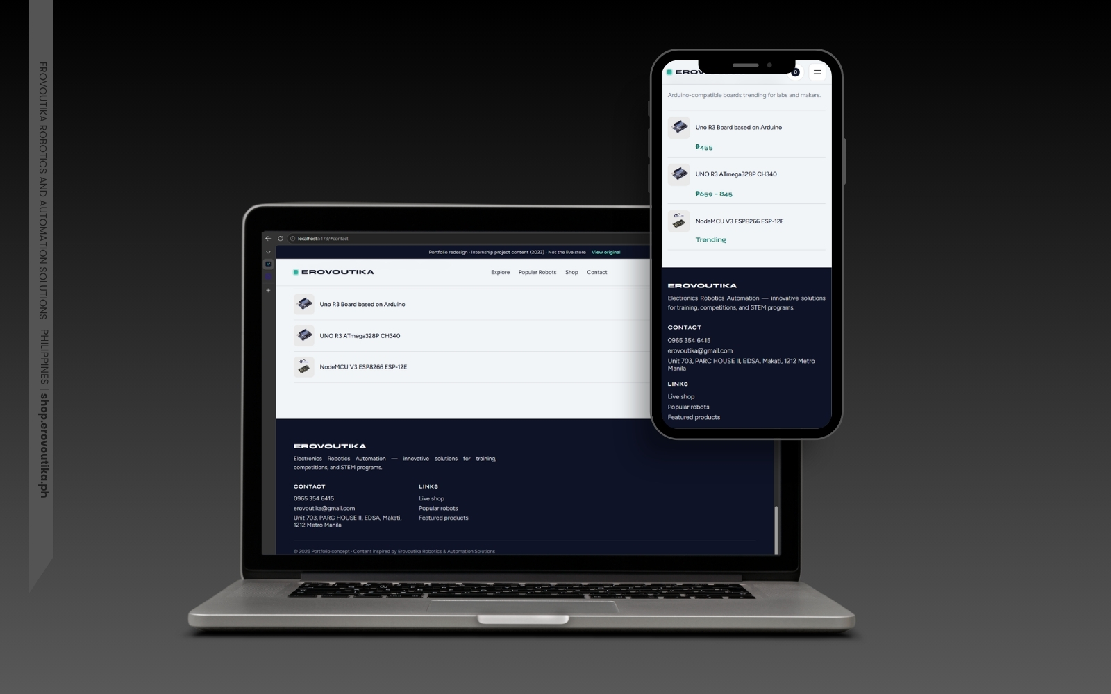 Erovoutika website project